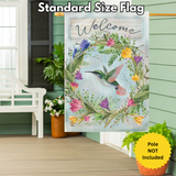 ‘Hummingbird Wreath’ Decorative Flag