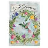 ‘Hummingbird Wreath’ Decorative Flag