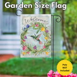 ‘Hummingbird Wreath’ Decorative Flag