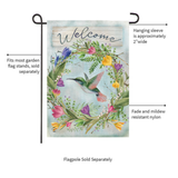 ‘Hummingbird Wreath’ Decorative Flag