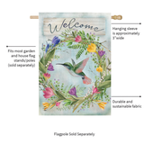 ‘Hummingbird Wreath’ Decorative Flag
