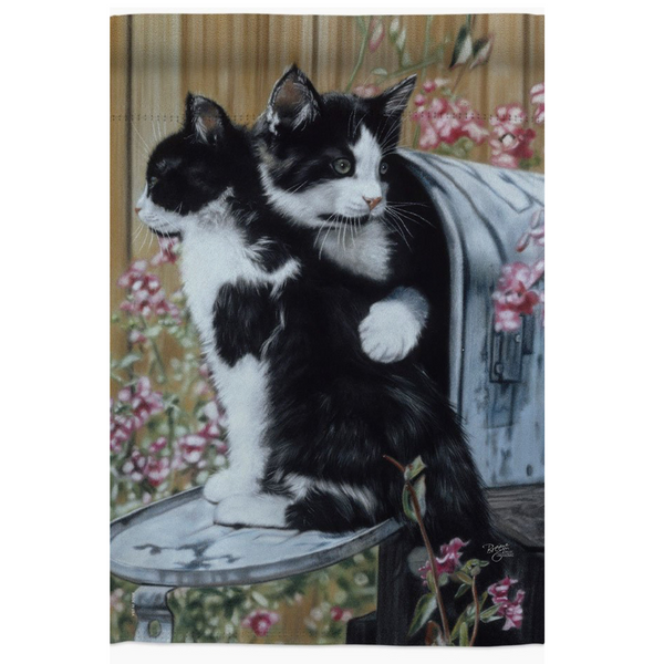 ‘Tuxedo Cats’ Decorative Flag
