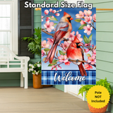 ‘Cherry Blossom Cardinal’ Decorative Flag
