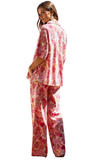 DEAR SCARLETT Two Piece Blouse + Relaxed Pants Resort Wear Set