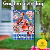 ‘Cherry Blossom Cardinal’ Decorative Flag