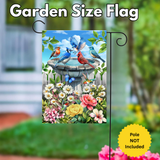 ‘Backyard Birdbath’ Decorative Flag