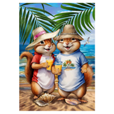 ‘Summer Chipmunks’ Decorative Flag