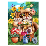 ‘Springtime Chipmunks’ Decorative Flag