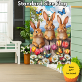 ‘Bunny Greeting’ Decorative Flag