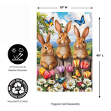 ‘Bunny Greeting’ Decorative Flag