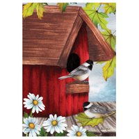 ‘Birdhouse Friends’ Decorative Flag