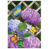 ‘Hydrangea Gathering’ Decorative Flagm
