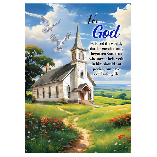 ‘For God Church’ Decorative Flag