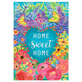 ‘Floral Home Sweet Home’ Decorative Flag