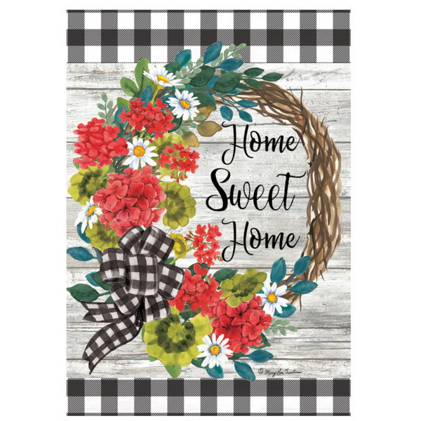 ‘Geranium Wreath’ Decorative Flag