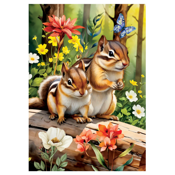 ‘Chipmunks’ Decorative Flag