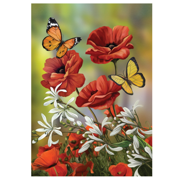 ‘Hello Spring Butterflies’ Decorative Flag