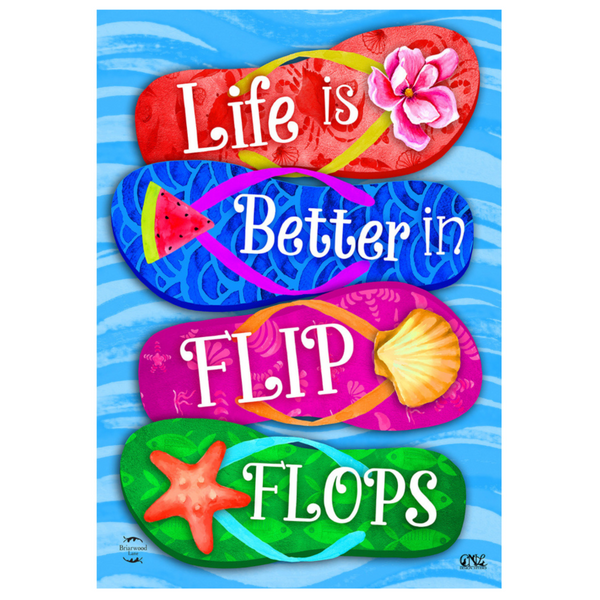 ‘Better in Flip Flops’ Decorative Flag