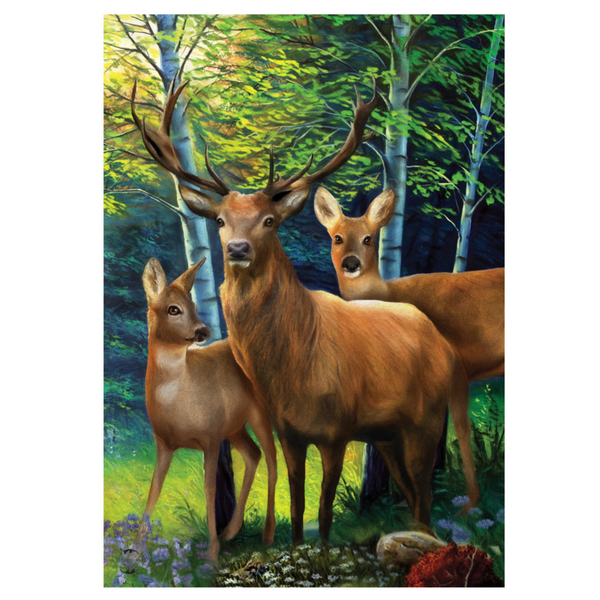 ‘Deer Family’ Decorative Flag