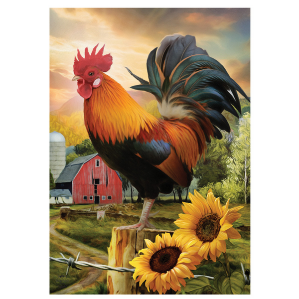 ‘Fancy Rooster’ Decorative Flag