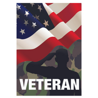 ‘Veteran’ Decorative Flag