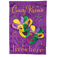 ‘Mardi Gras Crazy Krewe’ Decorative Flag