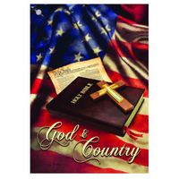‘God and Country’ Decorative Flag