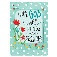 ‘With God’ Decorative Flag