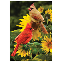 ‘Cardinal Couple’ Decorative Flag