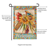 ‘Jeweled Fall Maize Burlap’ Decorative Flag