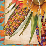 ‘Jeweled Fall Maize Burlap’ Decorative Flag