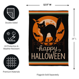 ‘Pet Central Moonlit Black Cat’ Decorative Flag