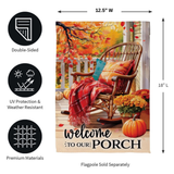 ‘Welcome to Our Porch’ Decorative Flag