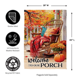 ‘Welcome to Our Porch’ Decorative Flag