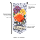 ‘Fall Floral Toile’ Decorative Banner Flag