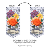 ‘Fall Floral Toile’ Decorative Banner Flag