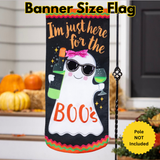 ‘Here For The Boos’ Decorative Banner Flag