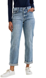 JUDY BLUE, MR Billie Boyfriend Jeans, Lt Iced Indigo