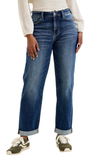 JUDY BLUE, MR Billie Boyfriend Jeans, Dk True Indigo