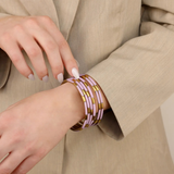 BuDha Girl, Lilac Veda Bangles, Set of 6