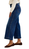 JUDY BLUE, Tummy Control Claudia Ankle Wide Jeans, DK Deep Indigo