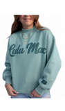 LULU MAC Script Sweatshirt, Green/Dk Green