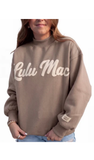 LULU MAC Script Sweatshirt, Brown/Sand