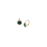 Sorrelli Emerald Haute Halo Dangle Earrings