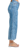 JUDY BLUE, HW Claudia Ankle Wide Jeans, Snake Print