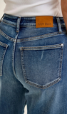 JUDY BLUE, HW Marlow Arc Jean, DK Time Weathered Indigo