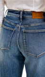 JUDY BLUE, PETITE HW Marlow Arc Jean, DK Time Weathered Indigo