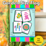 ‘Mahjong Garden Glam’ Decorative Flag