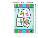‘Mahjong Garden Glam’ Decorative Flag