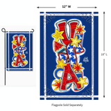 ‘USA Freedom Garden Glam’ Decorative Flag